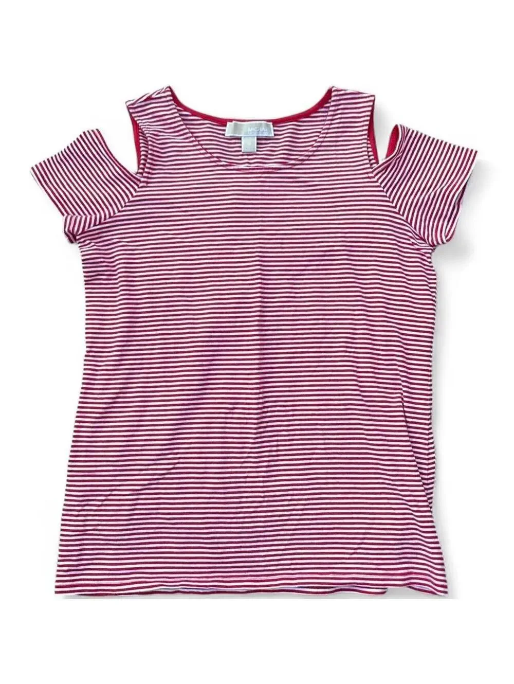 Michael Kors Women's Red and Multi Crop-top